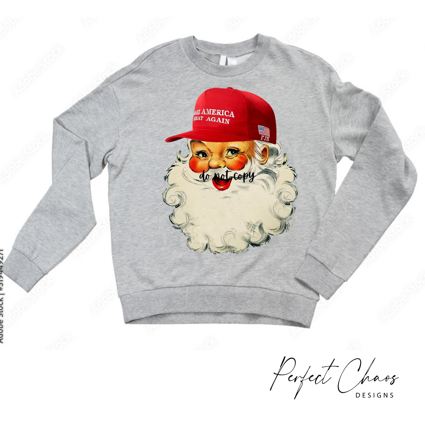 Santa make American great again hat