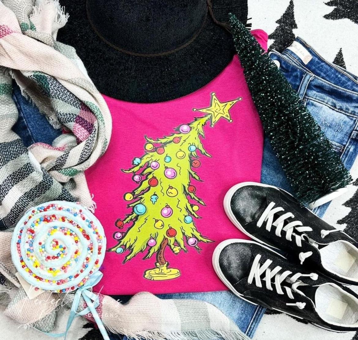 Slanted Star Christmas Tree