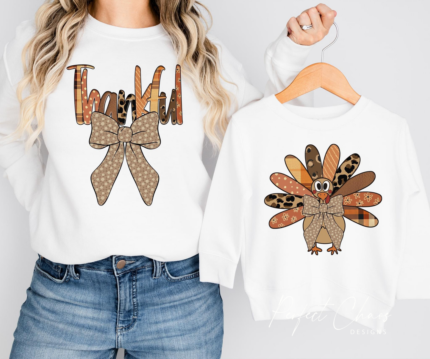 Thankful Bow + Turkey Matching