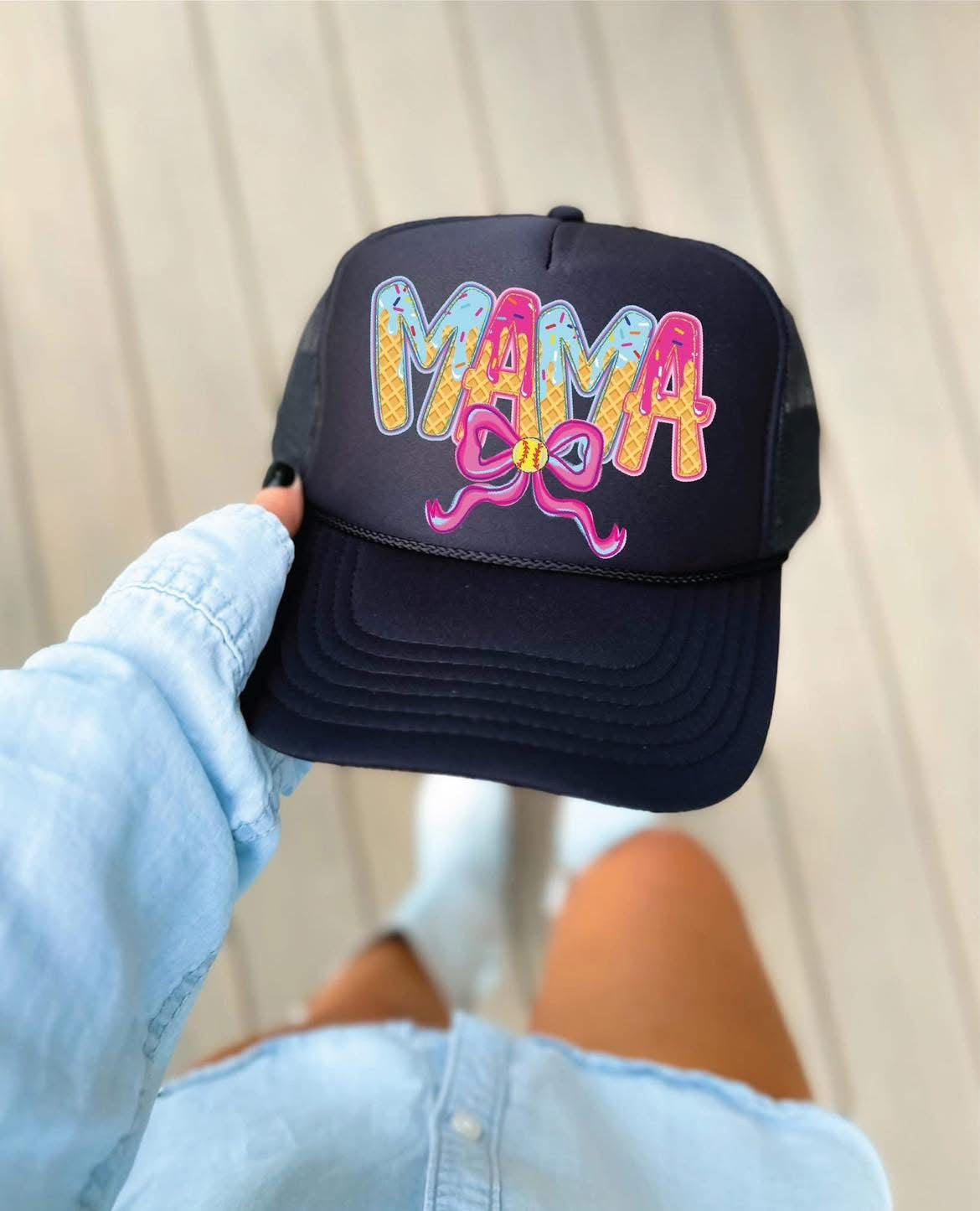 Mama Ice Cream Bow Hat