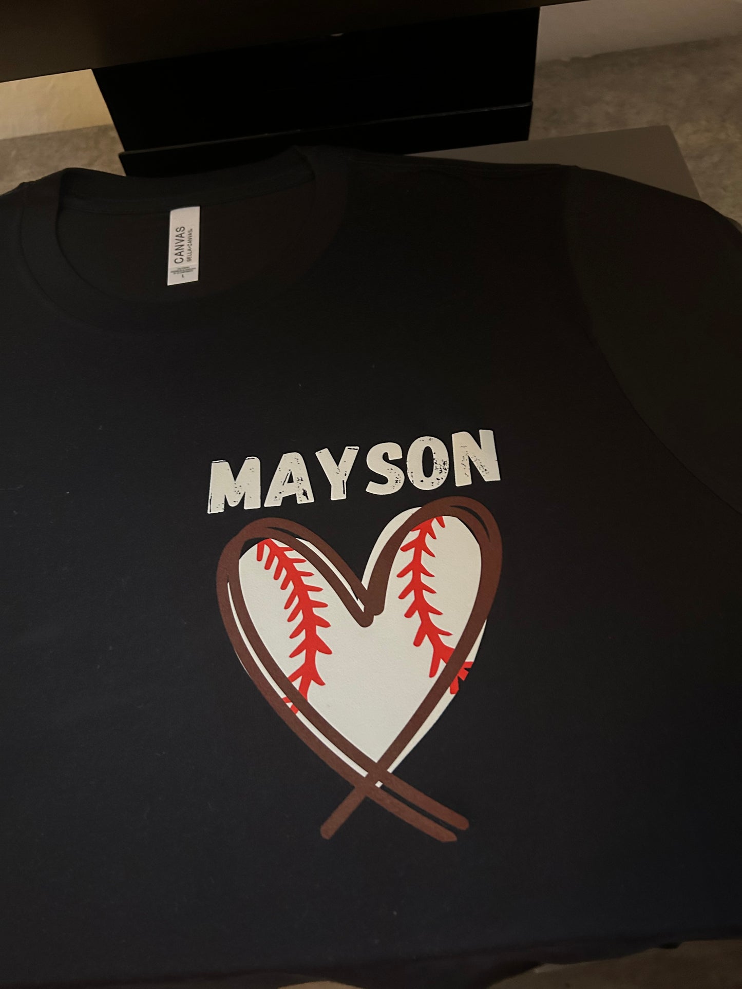 Game Day Custom Baseball Heart