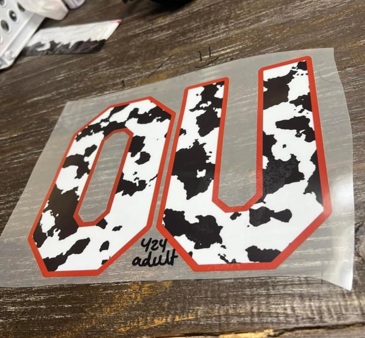 OU Cow Print