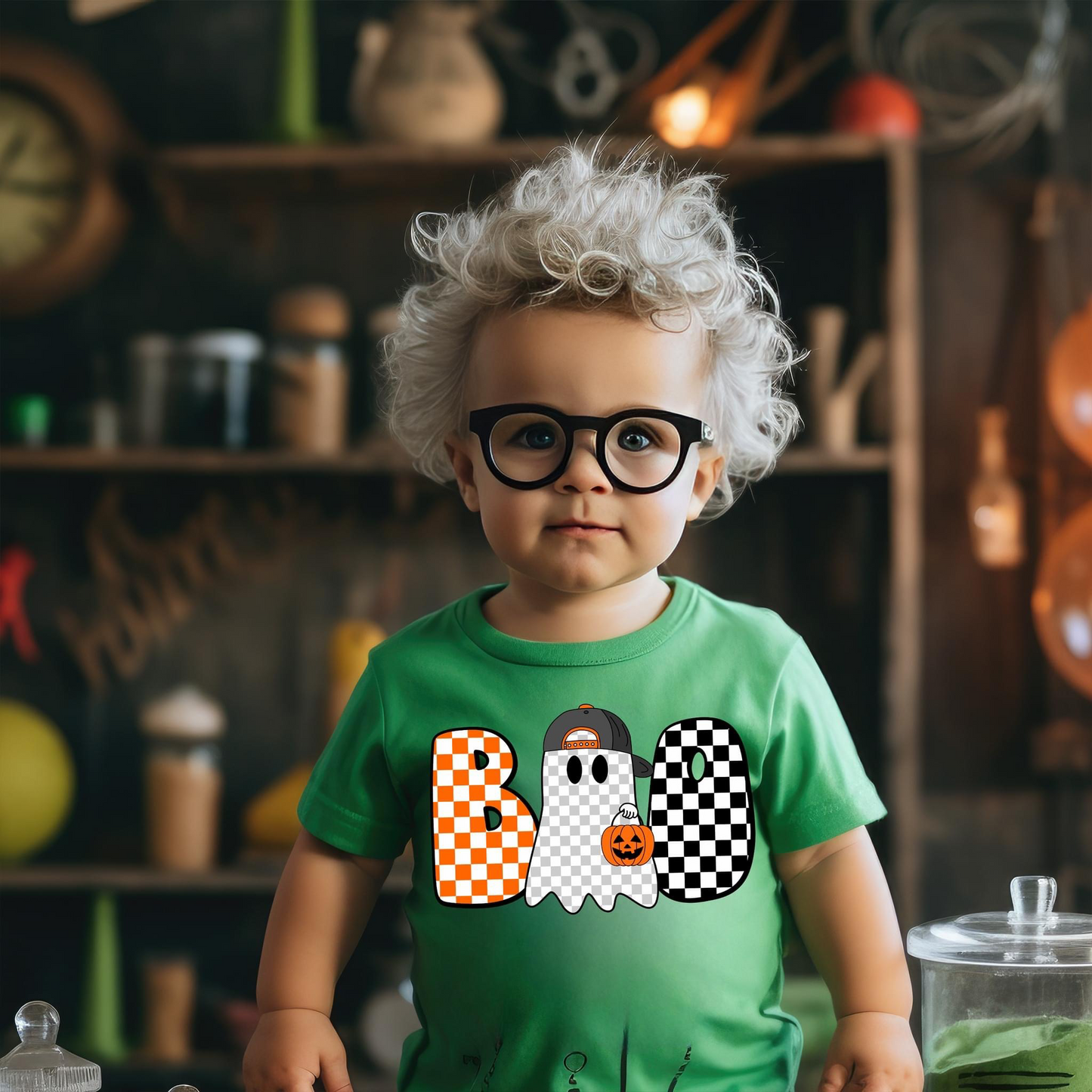 Boo Checkered