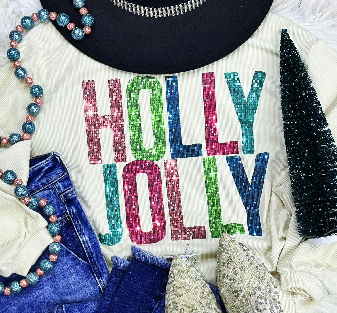 Holly Jolly Sequin Look