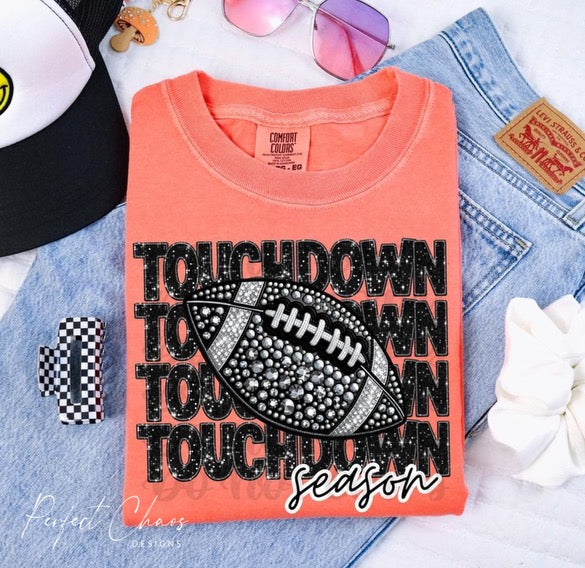 Touchdown - Black Glitter like