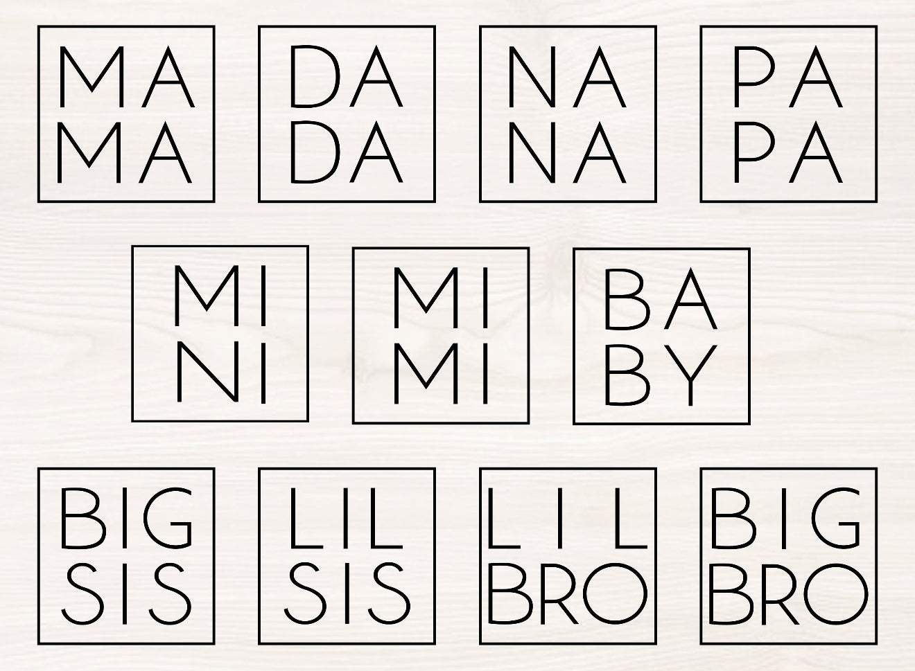 Family Name + Box