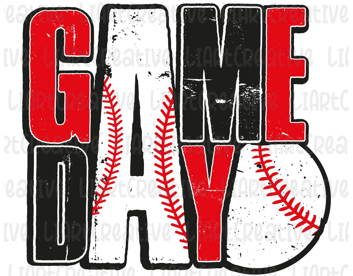 Game day red and black