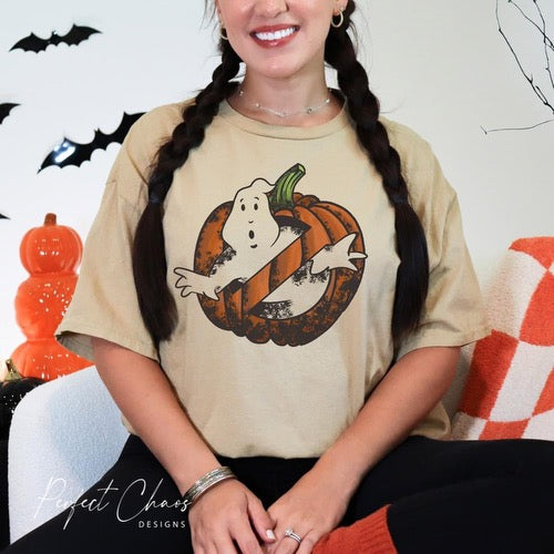 Ghost buster pumpkin
