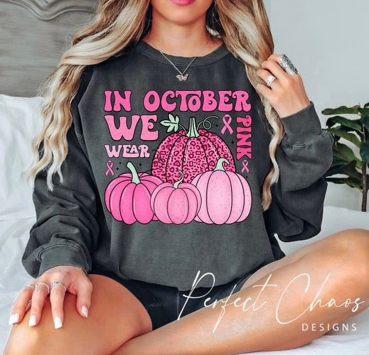 In October we wear pink