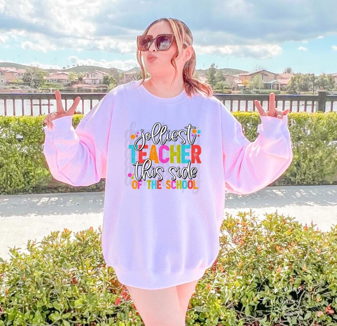 Jolliest teach on this side of the school