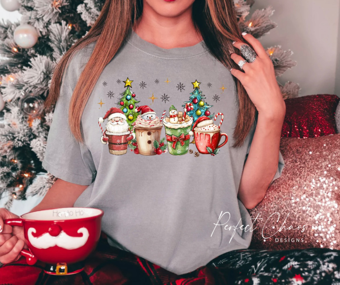 Santa + Snowman Lattes