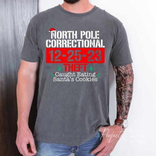 North Pole correctional Bribery - Caught eating Santa's Cookies