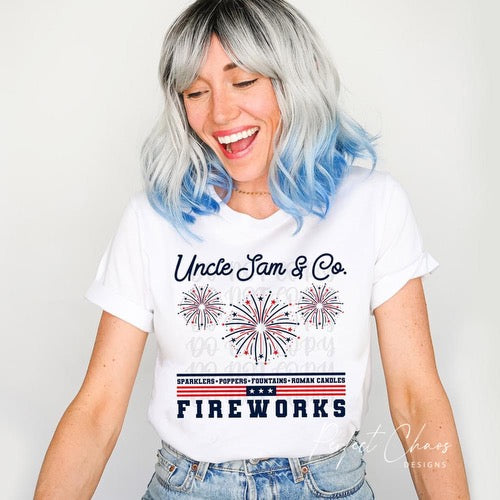 Uncle Sam and co fireworks
