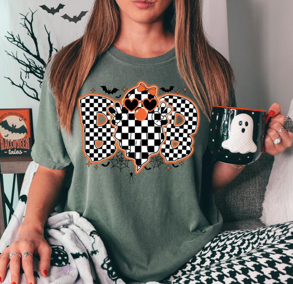 Checkered Boo Ghost
