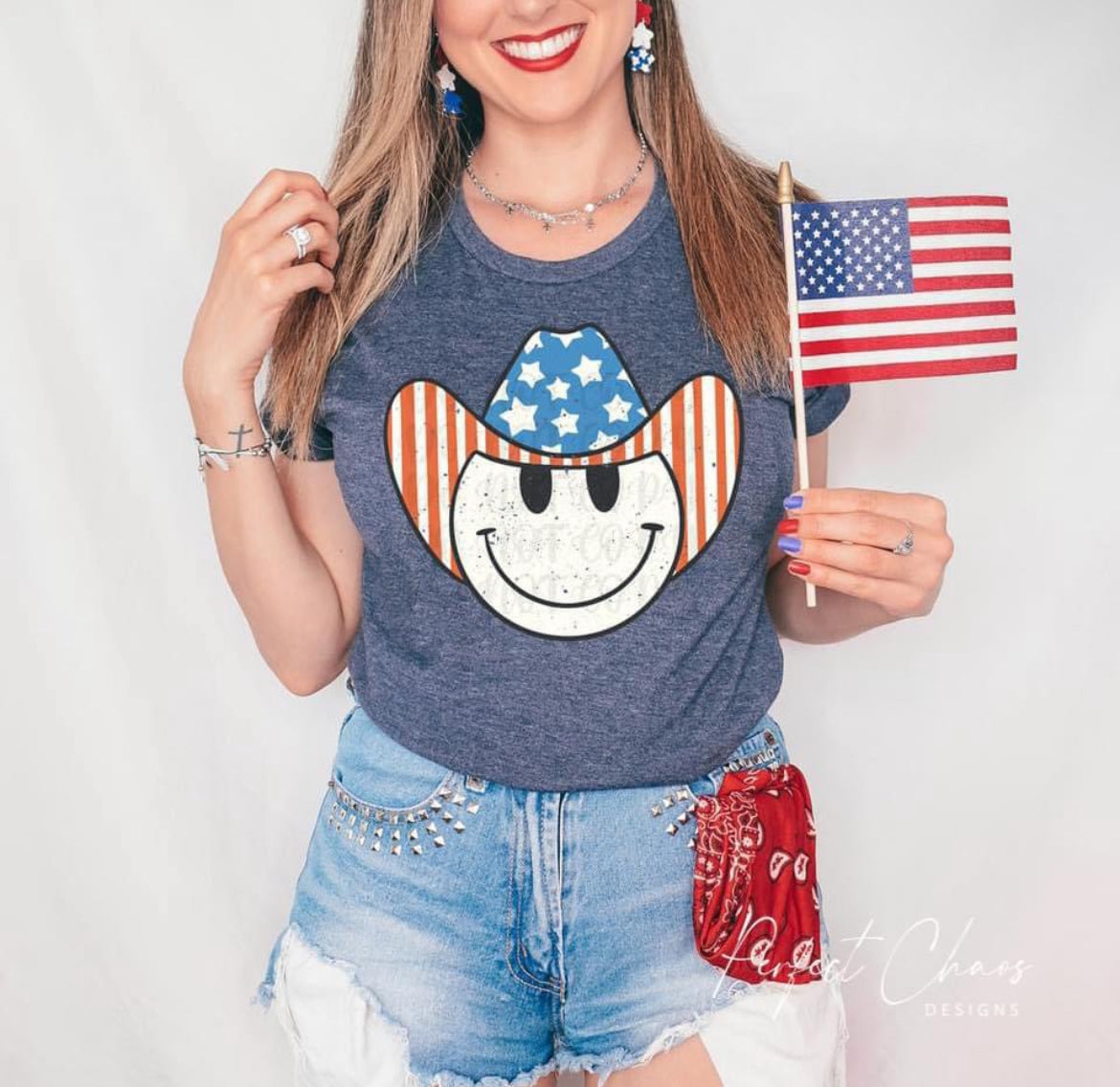 Smiley American cowboy hat