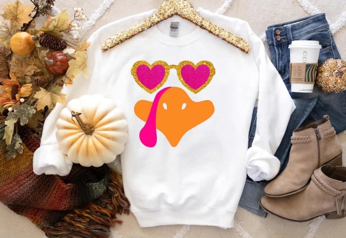 Turkey Face + Heart Eyes