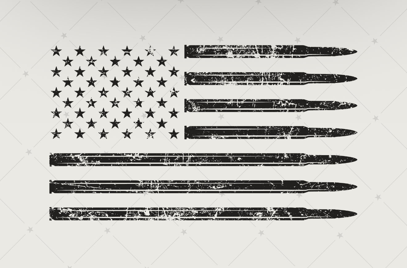 Grunge Bullet Flag