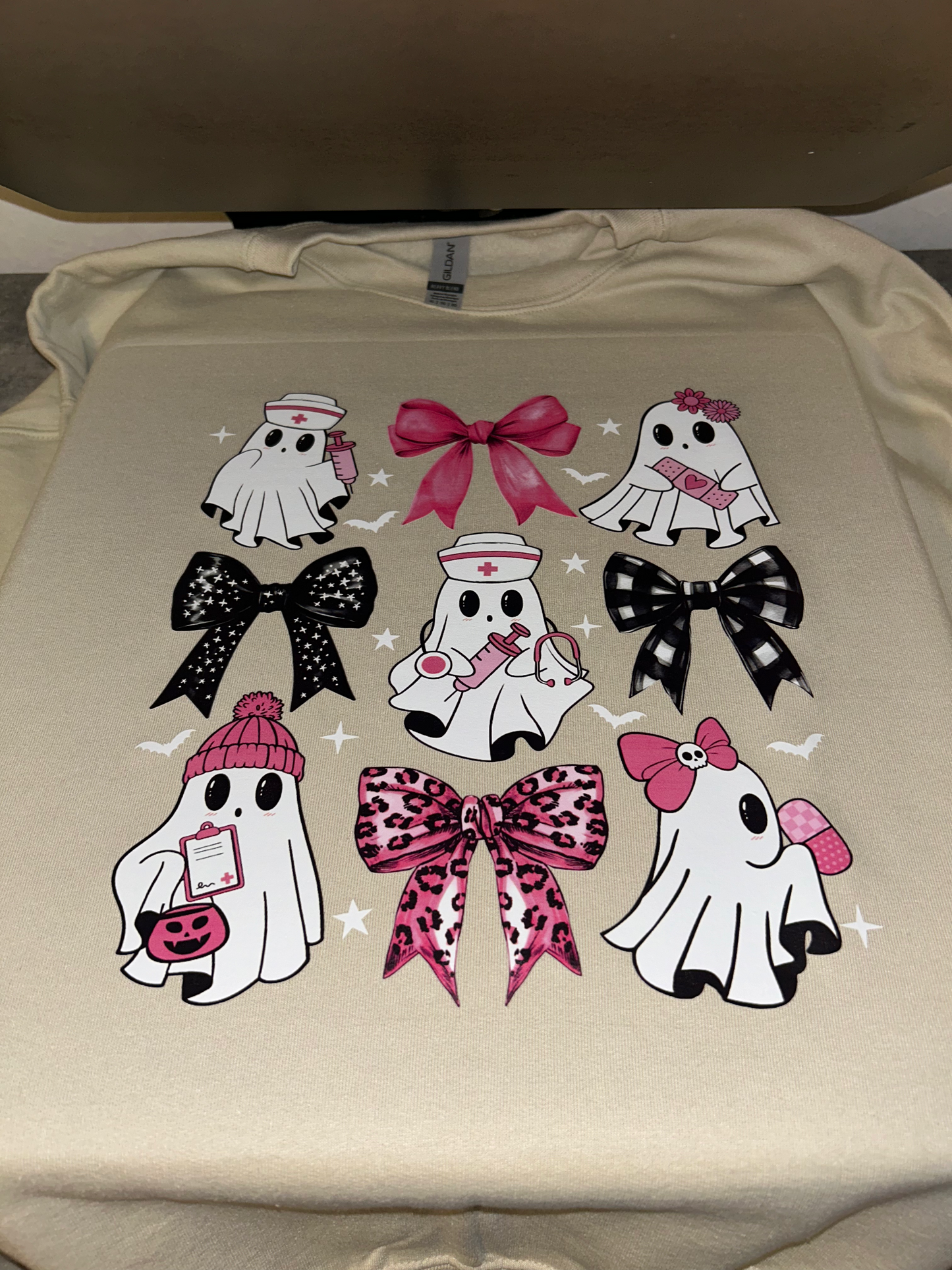 Pink Ghost + Bows Nurses