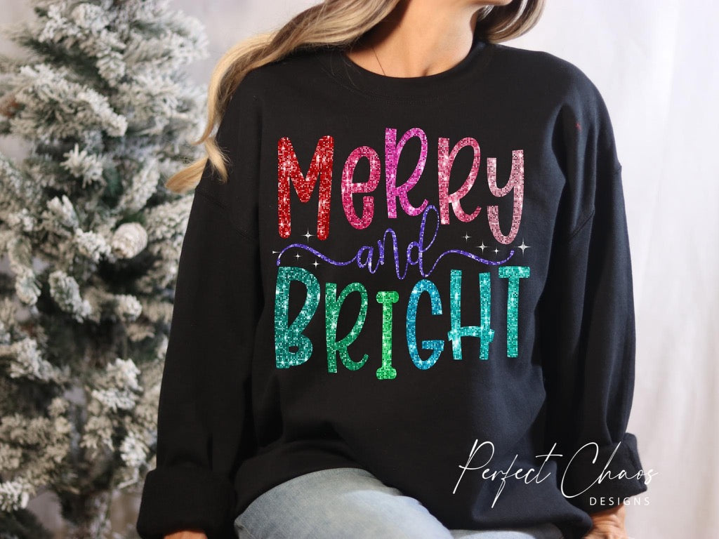 Merry and Bright Multi color Sequin Look