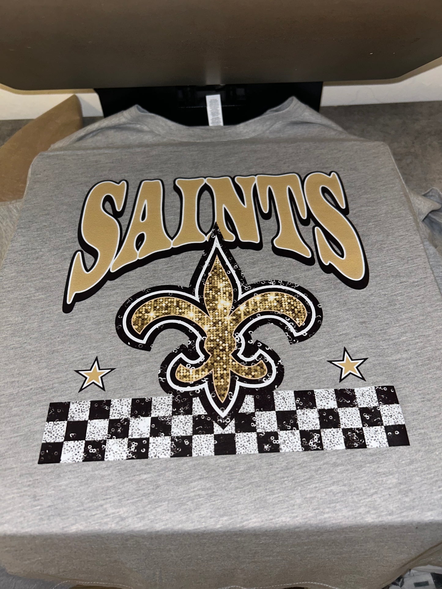 Saints Glitter Like Checkered