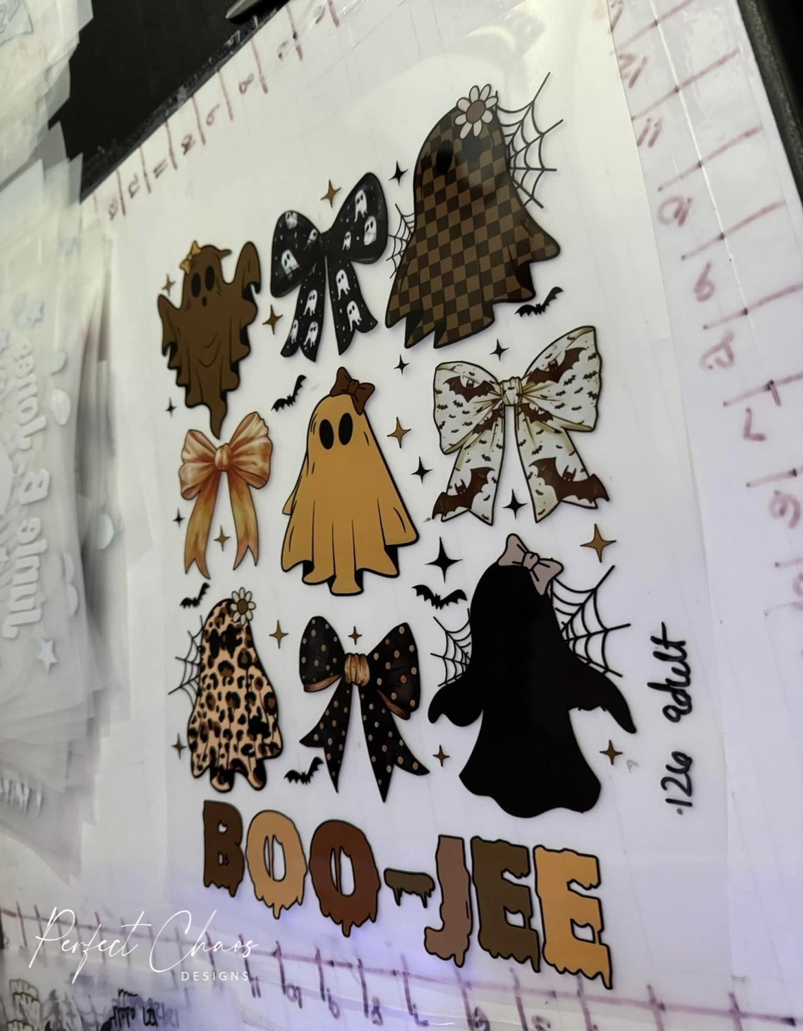 Boo-Jee Bow Ghost Stacked