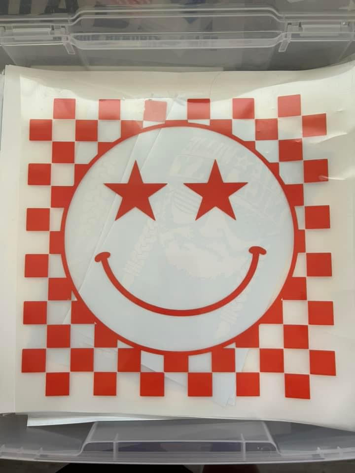 Smiley Face Checkered