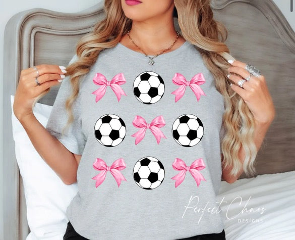 Bows and soccer balls