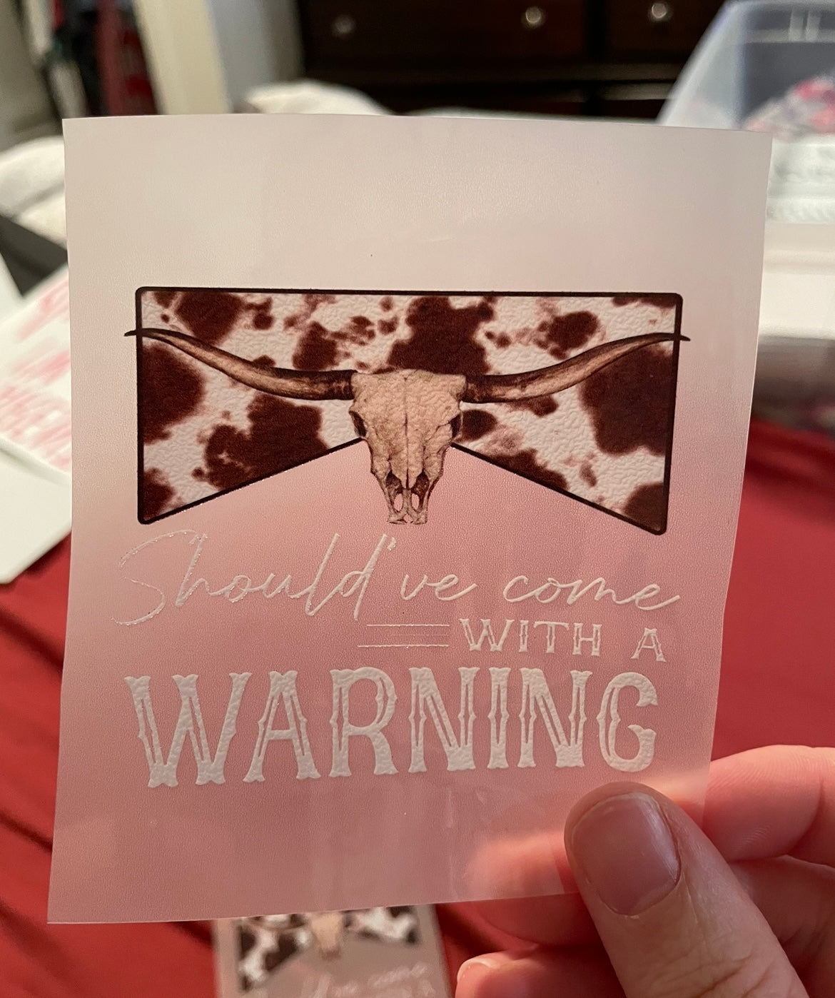 Should've Come with a Warning