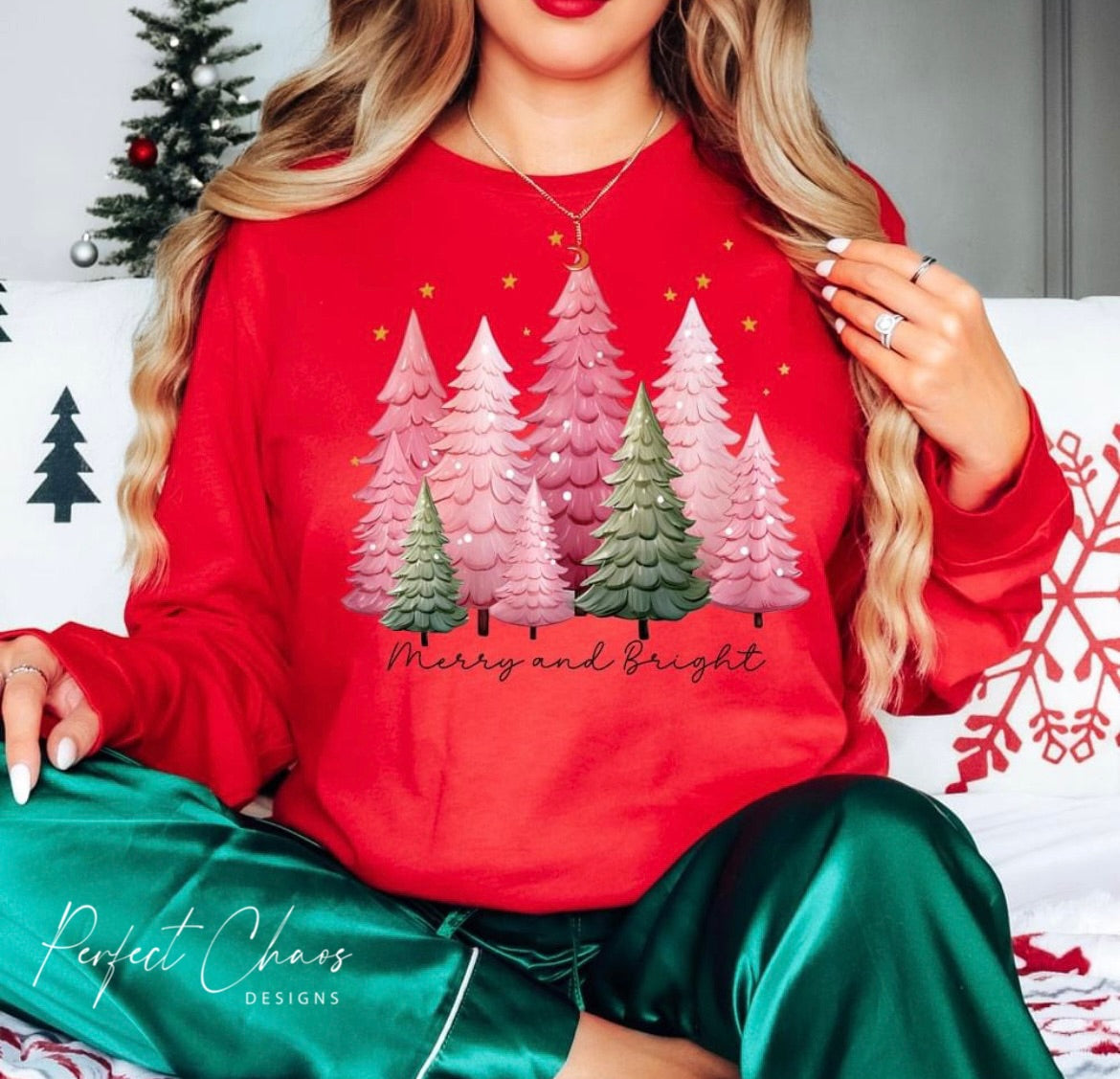Merry and Bright - Pink Trees
