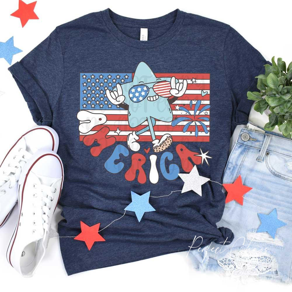America Retro Star Flag