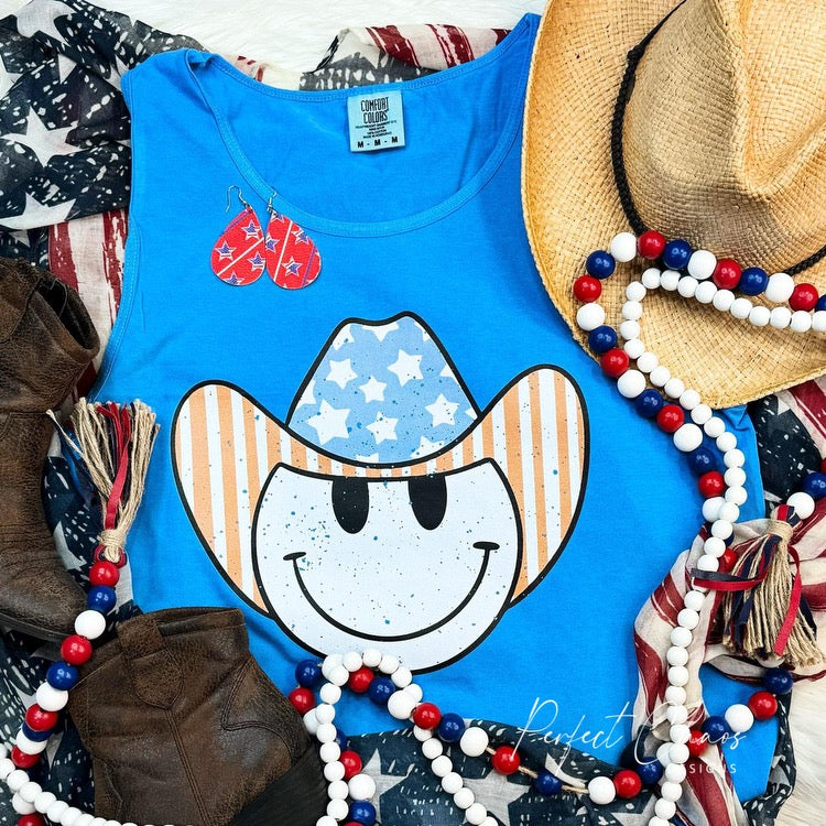 Smiley American cowboy hat