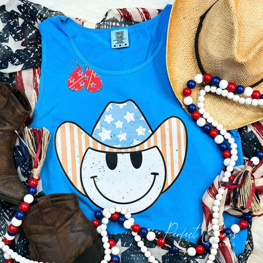 Smiley American cowboy hat