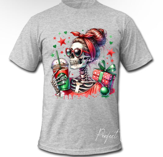 Christmas Skeleton + Drink