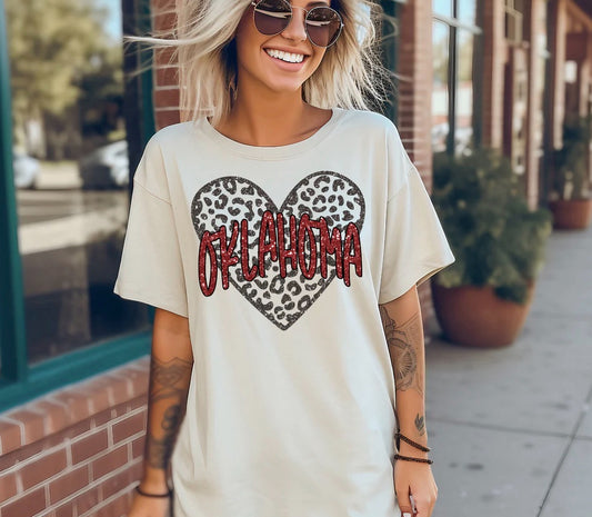 Oklahoma Leopard Heart