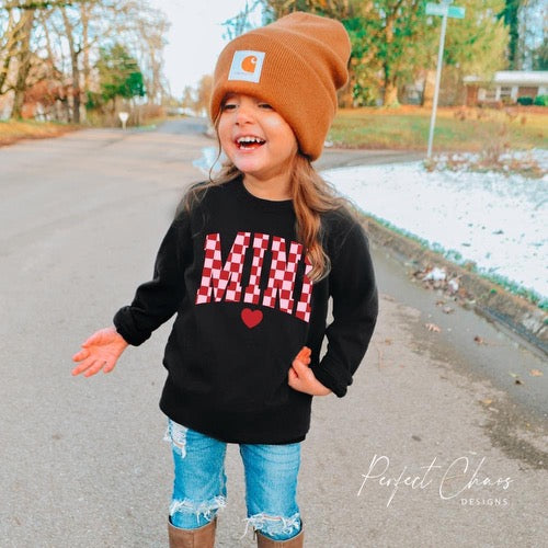 Mini Checkered Heart