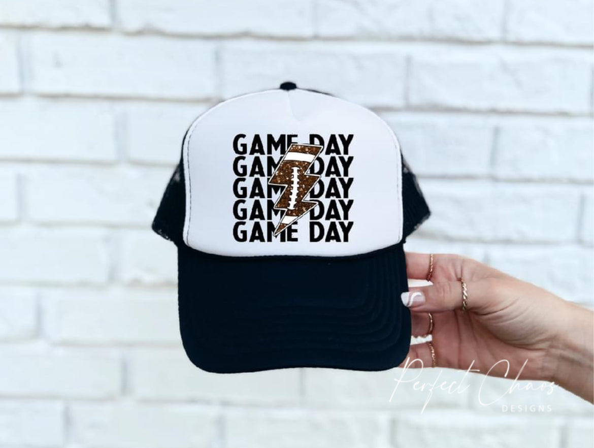 Game Day Football Bolt Hat