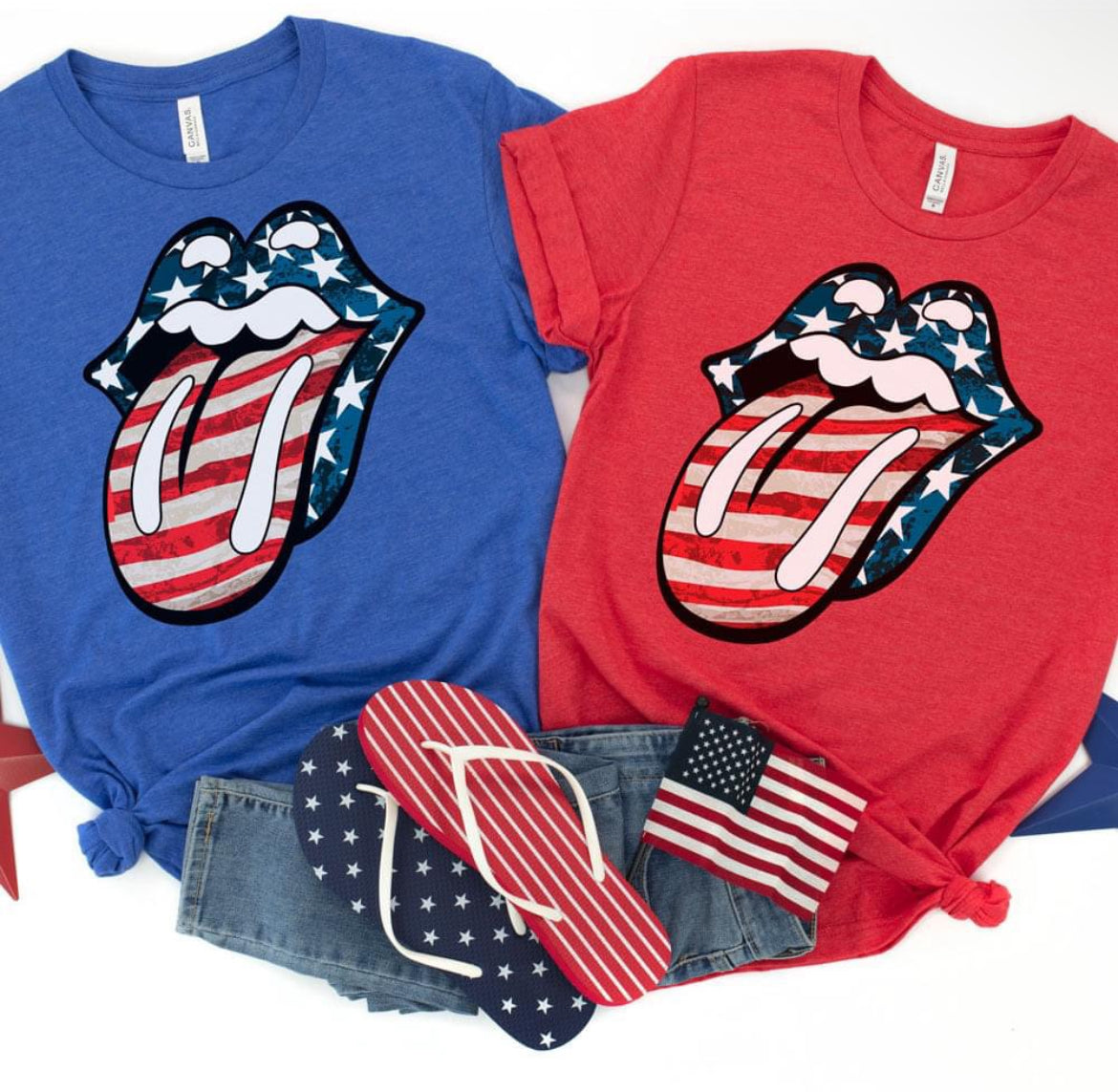America Tongue Out