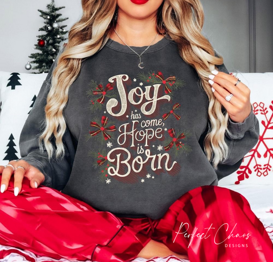 Joy has come hope is born