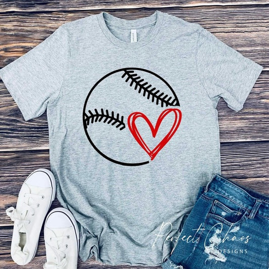 Baseball with heart