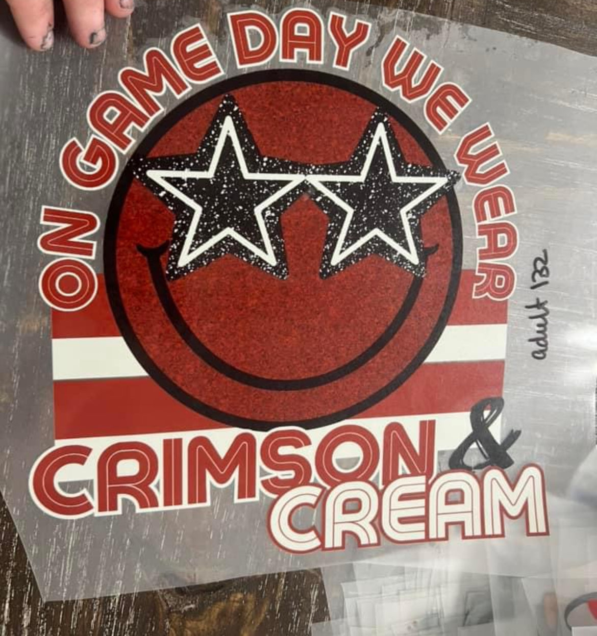 On Game Day we Wear Crimson & Cream