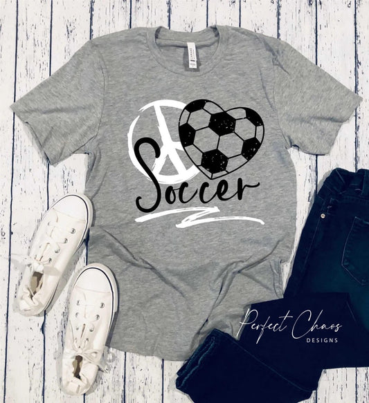 Peace love soccer
