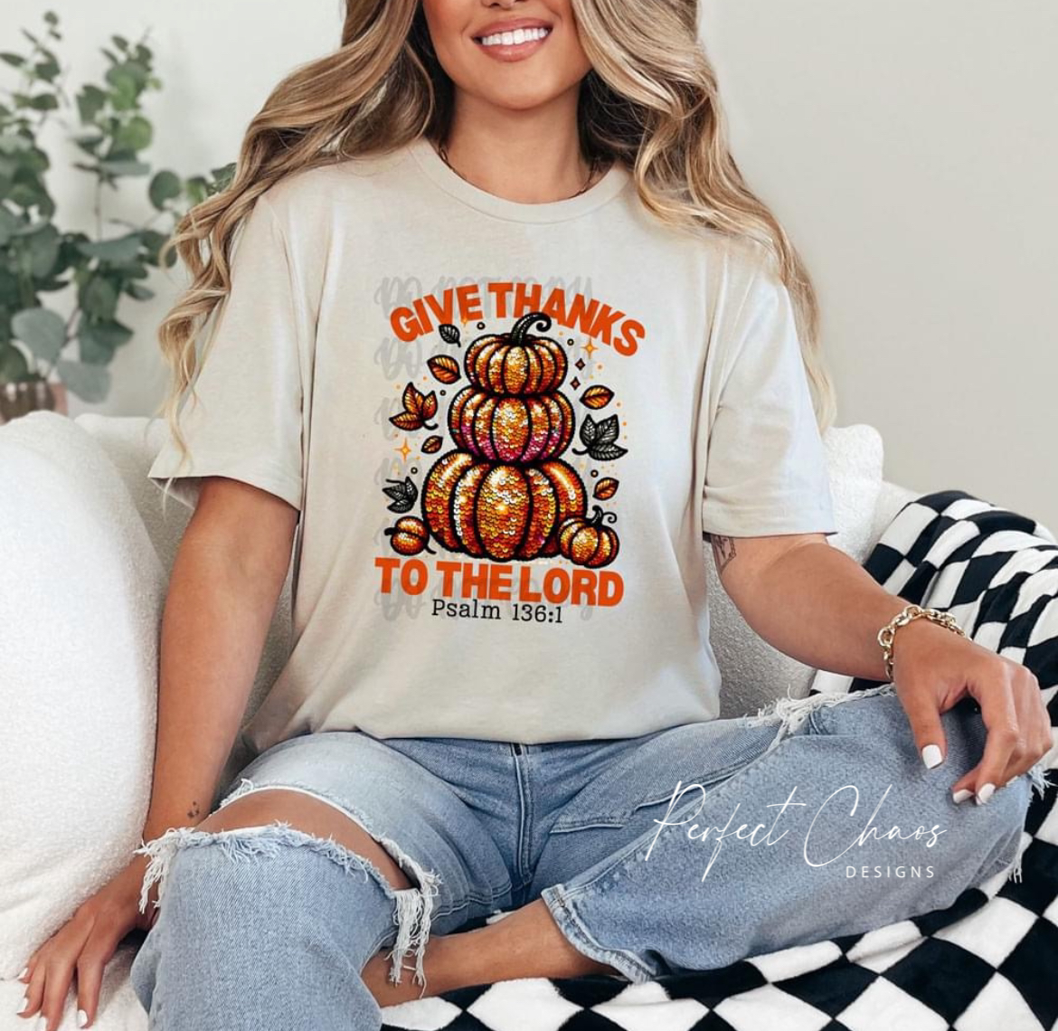 Give thanks to the Lord - Pumpkins
