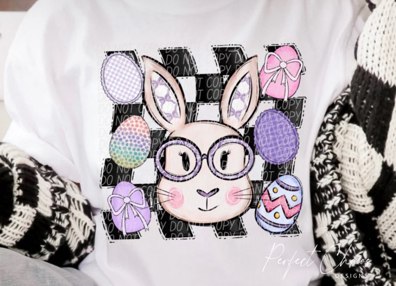 Easter Bunny Checkered Eggs