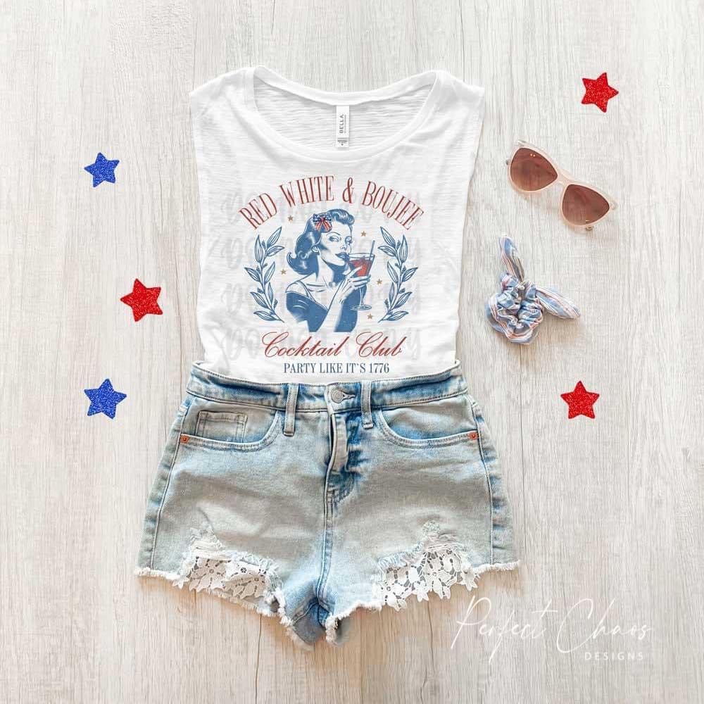 Red white and Boujee Cocktail Club