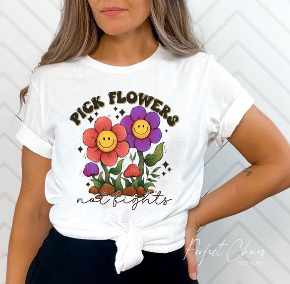 Pick flowers not fight