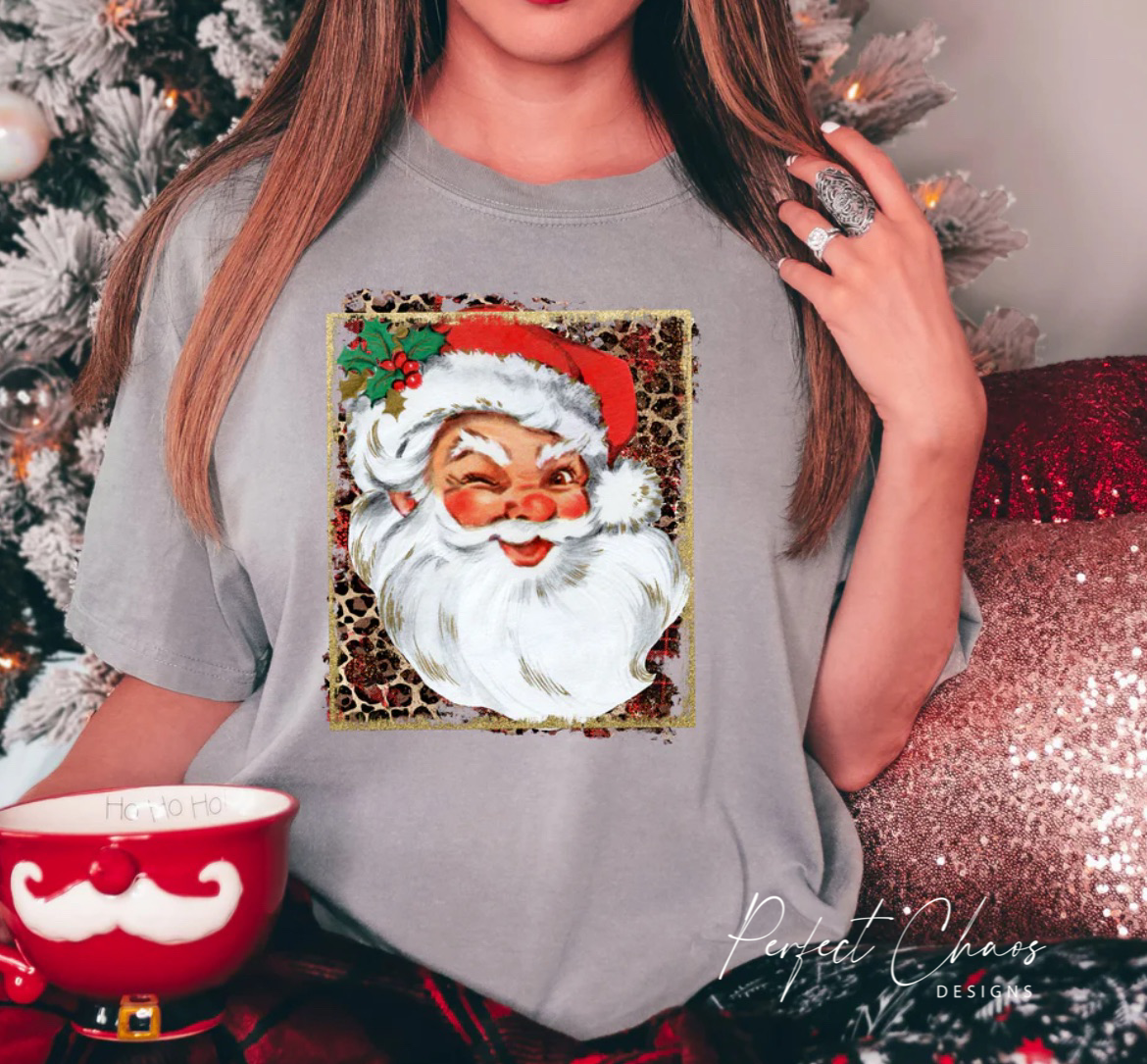 Santa Leopard Background