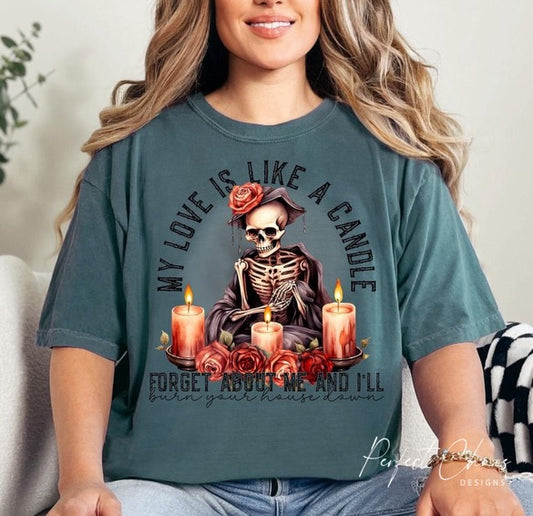 My love is like a Candle