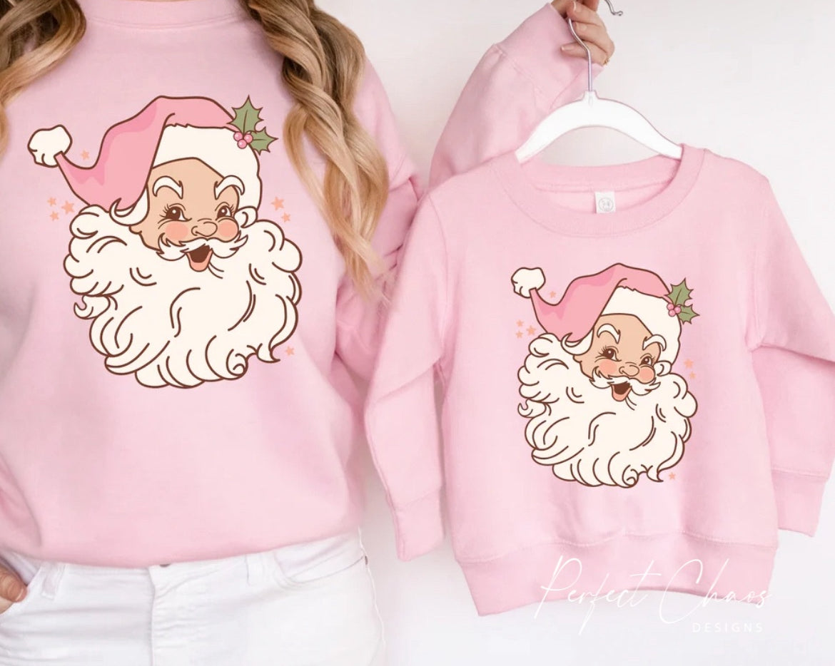 Santa + Pink Hat