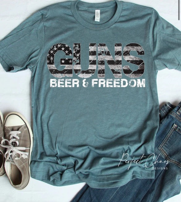 Guns beer freedom