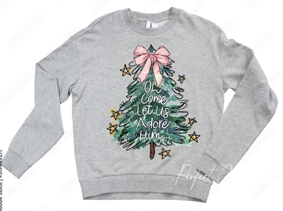 Oh Come Let us adore him - Christmas Tree